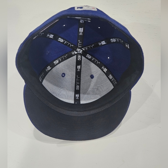 Los Angeles Dodgers Blue 59FIFTY Fitted Cap - Picture 7 of 9